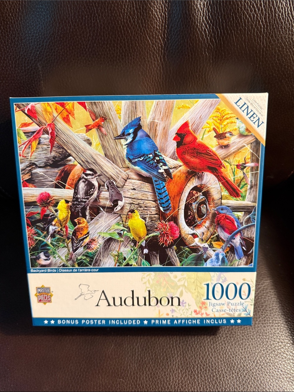 Master Pieces Audubon 1000-Piece Jigsaw Puzzle.  Has poster
